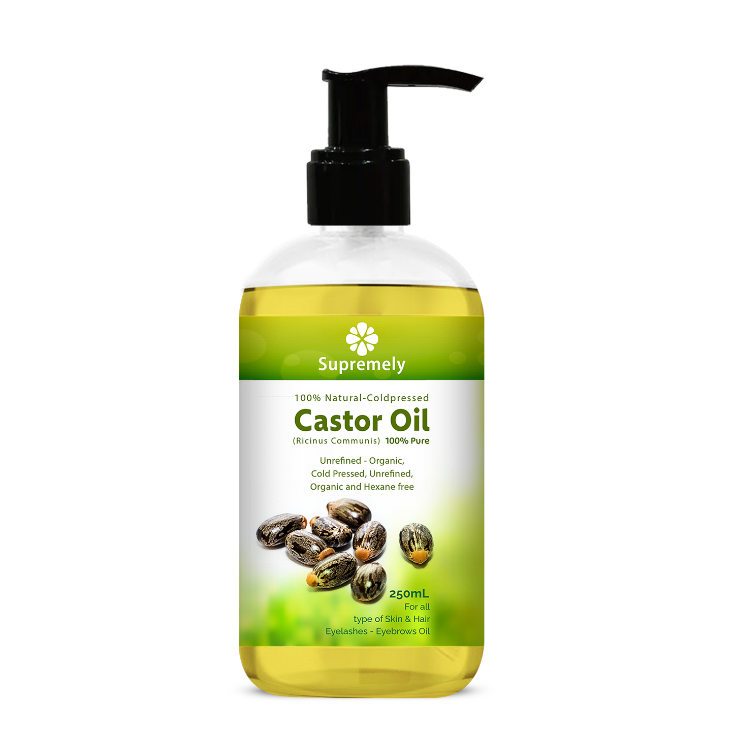 Castor Oil 250 ML Pump