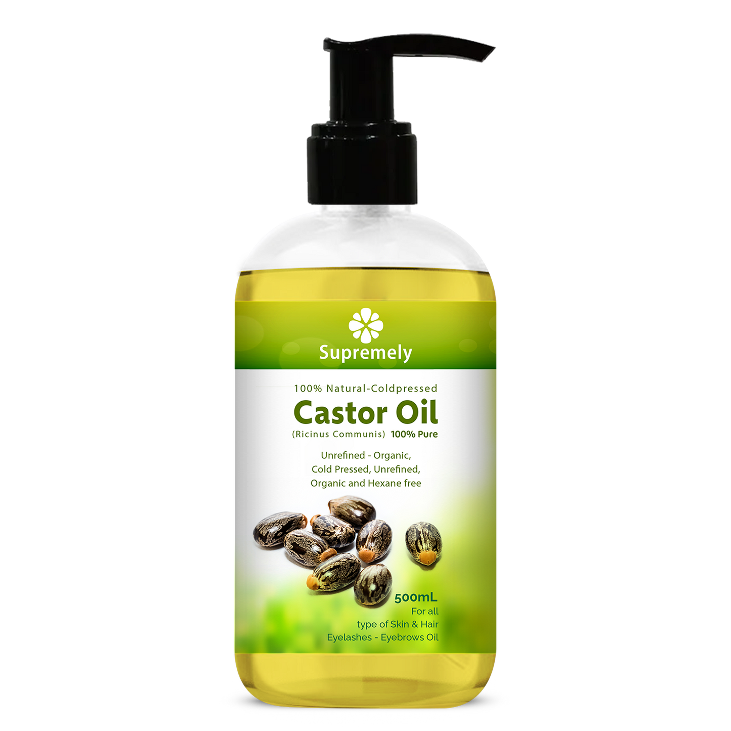 Castor Oil 500 ML Pump