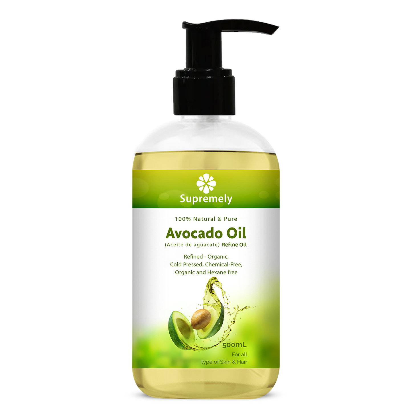 Refined Avocado Oil 500 ML Pump
