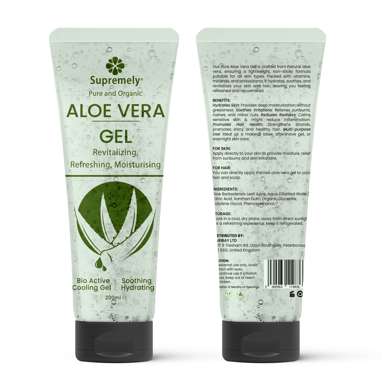 Pure & Natural Aloe Vera Gel Tube